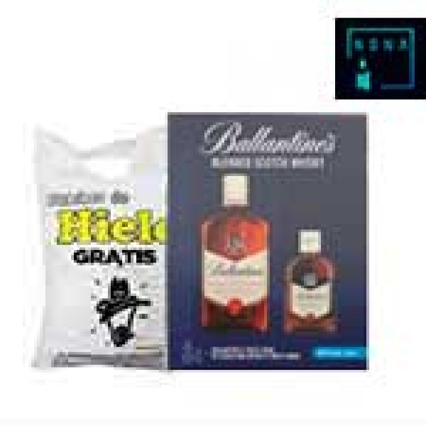 Whisky Ballantine pack + hielo