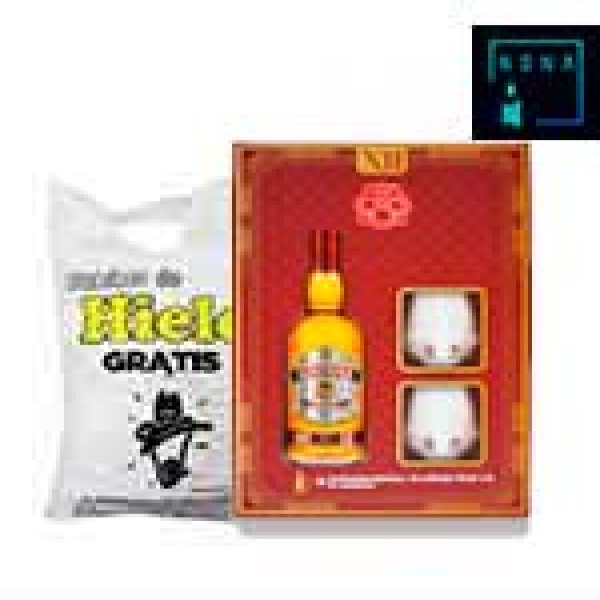 Whisky chivas 12 pack + hielo