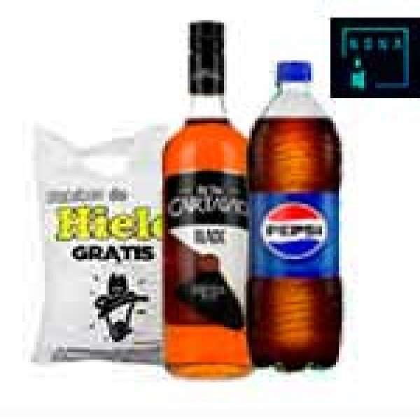 Ron cartavio 1L. + pepsi 1. 5L +hielo