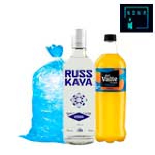 vodka russkaya azul